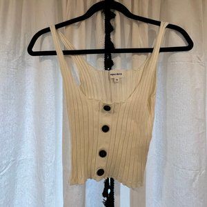 NWOT superdown Krys Sweater Tank Cream XS